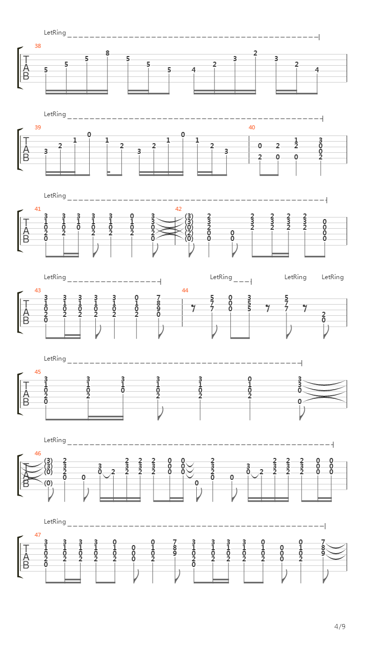 Stairway To Heaven -吉他谱