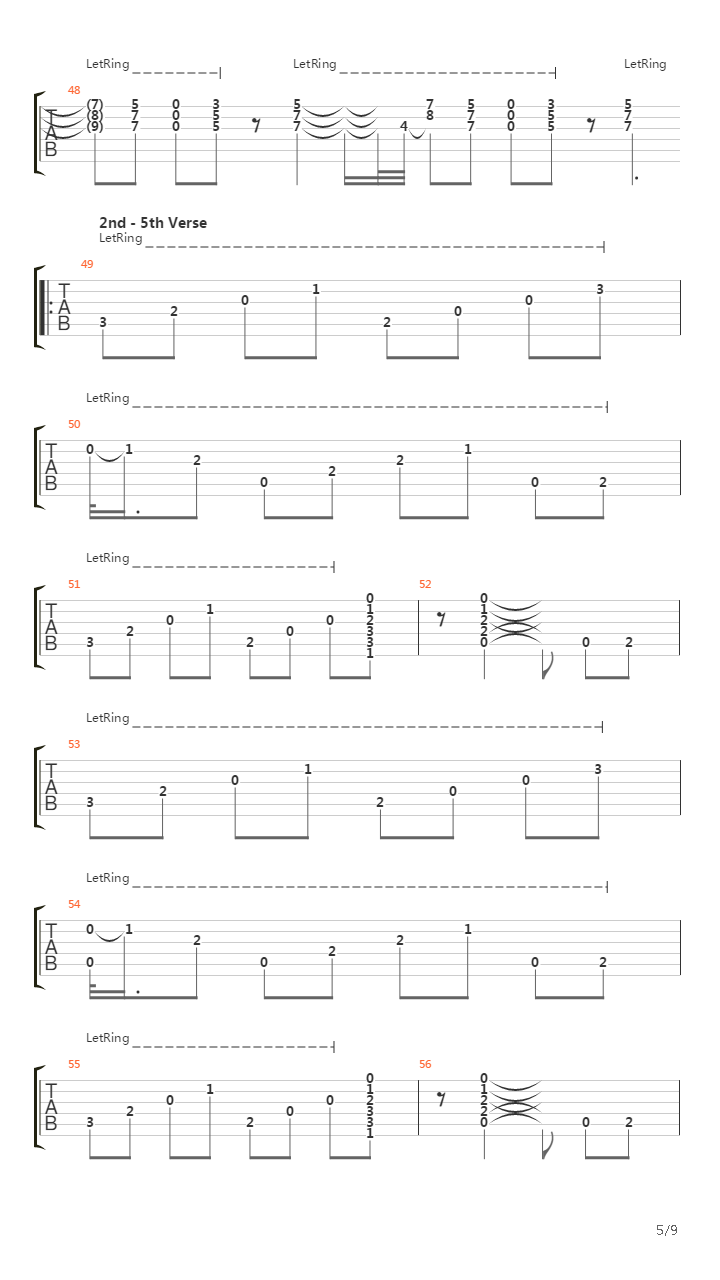 Stairway To Heaven -吉他谱