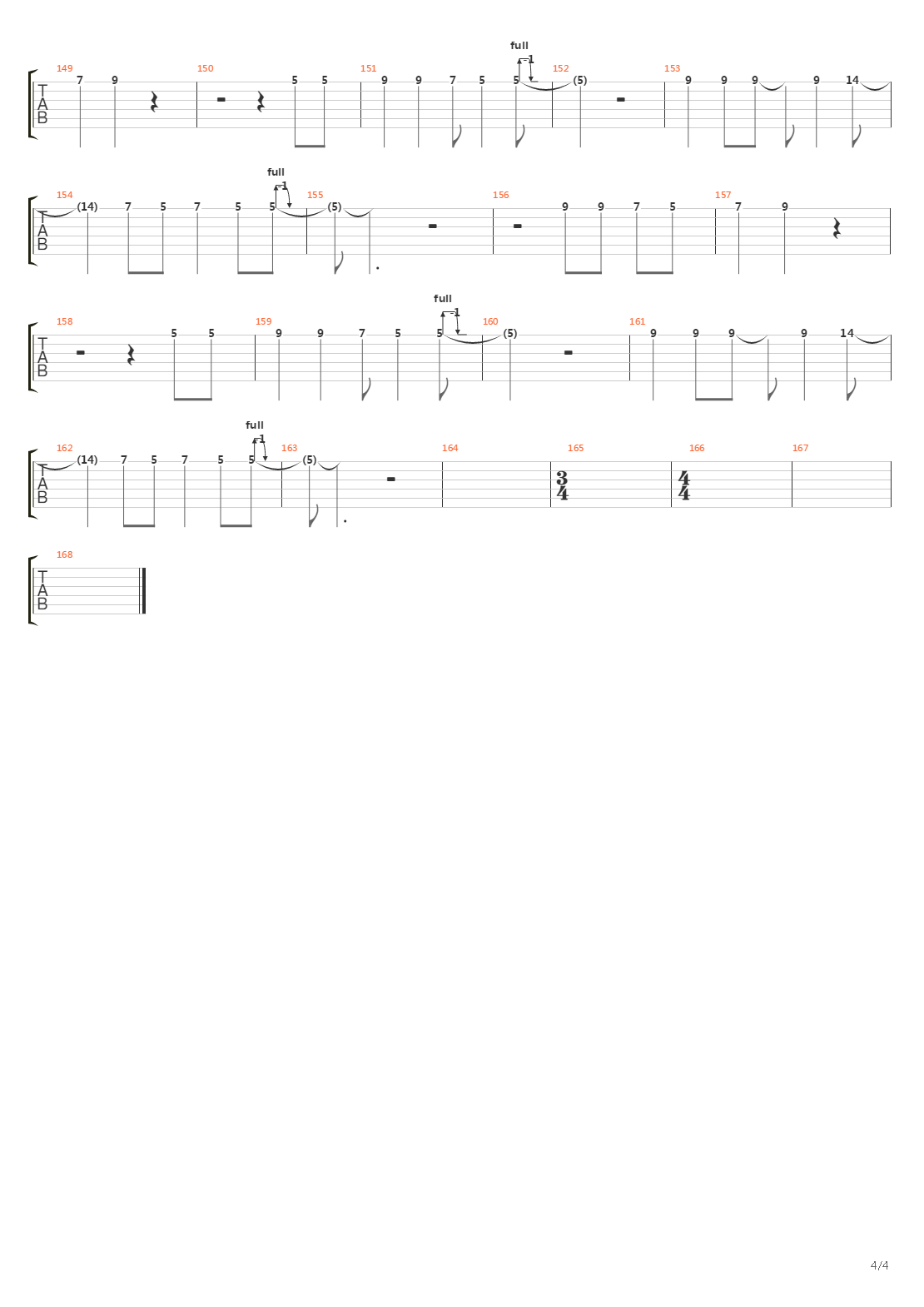 Answer to the Master吉他谱