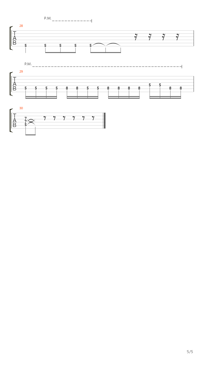 X-men(X战警) - Theme(片头曲)吉他谱