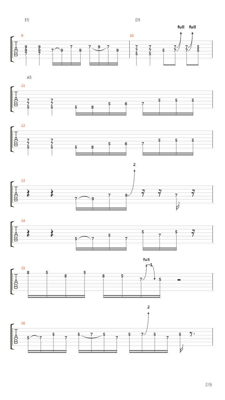 704 exercises for guitar, 1-96 - Beast吉他谱