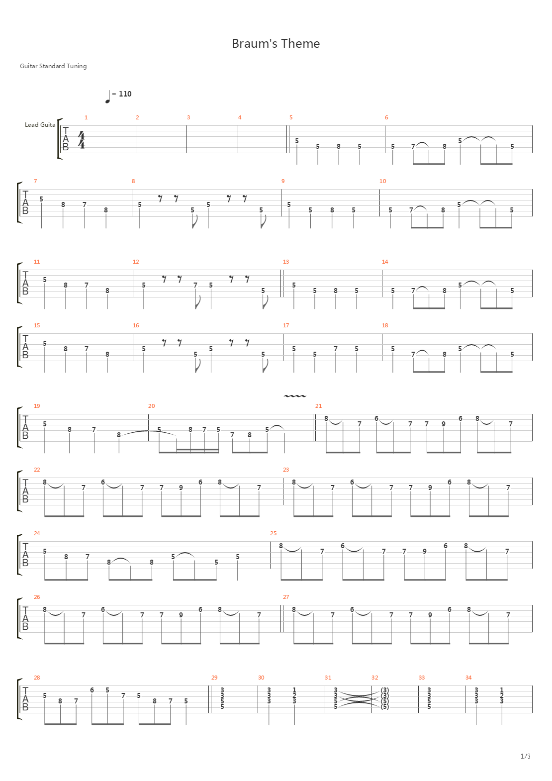 Braums - Theme吉他谱