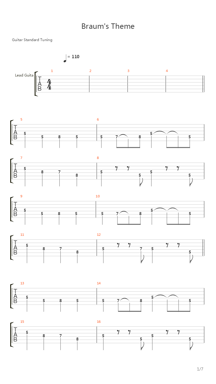 Braums - Theme吉他谱