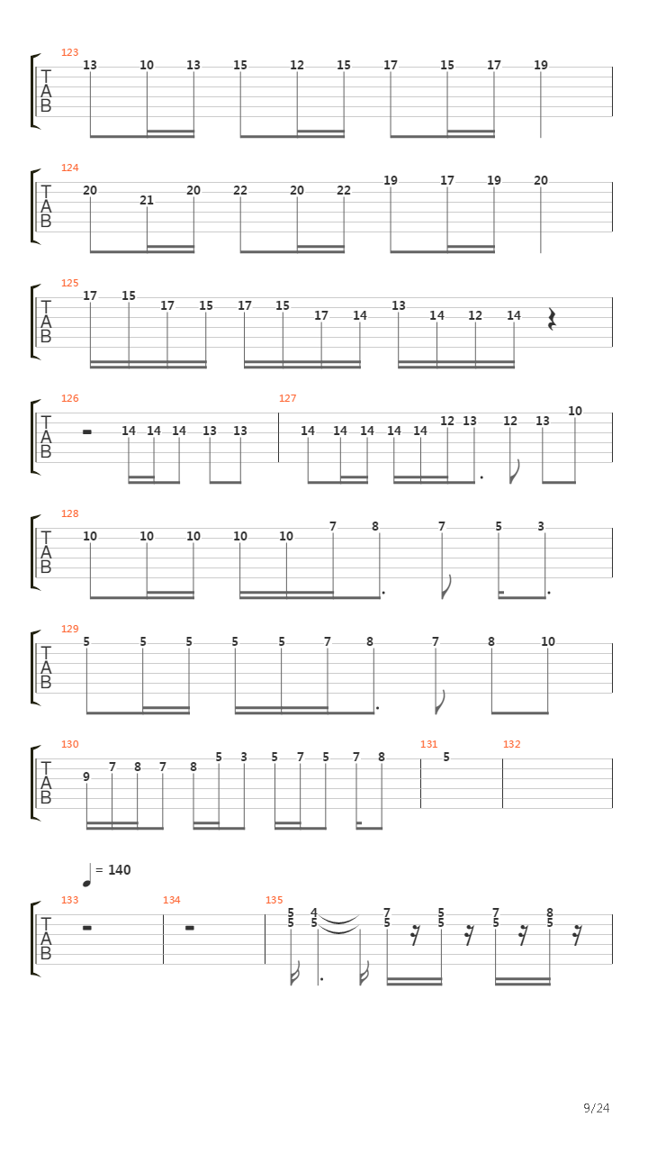 魂斗罗(Contra) - Theme吉他谱