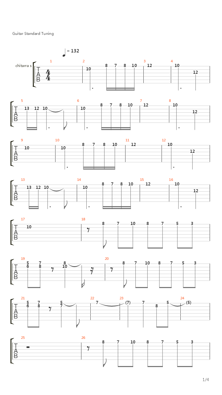 Golden Axe(战斧) - Theme吉他谱