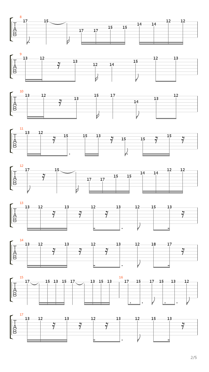 Castlevania 3(恶魔城3) - Aquarius吉他谱