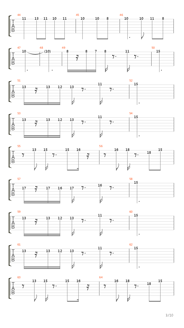 Castlevania(恶魔城) - Fate Of Despair吉他谱