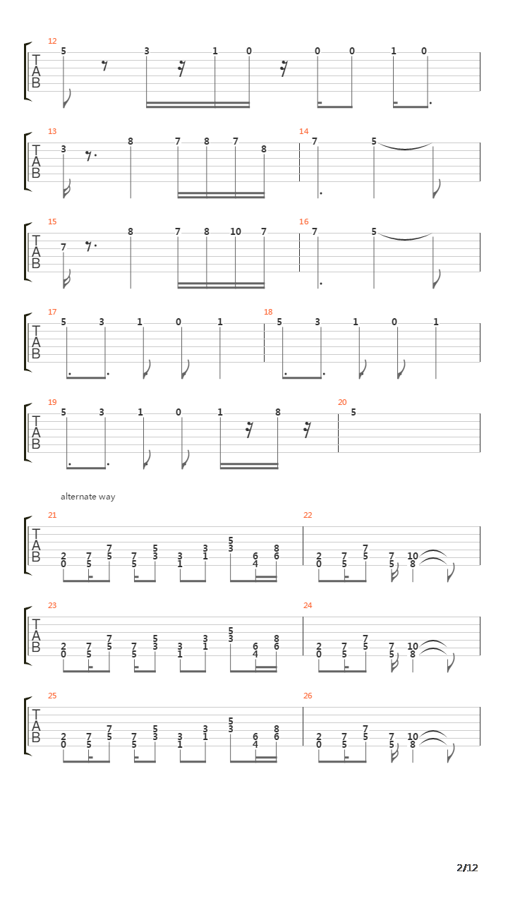 Castlevania(恶魔城) - Heart Of Fire吉他谱