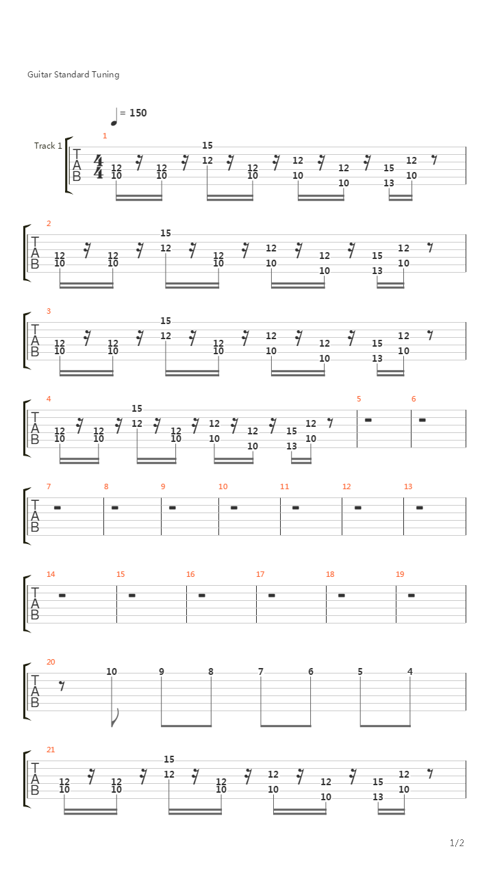 Castlevania(恶魔城) - Out Of Time吉他谱