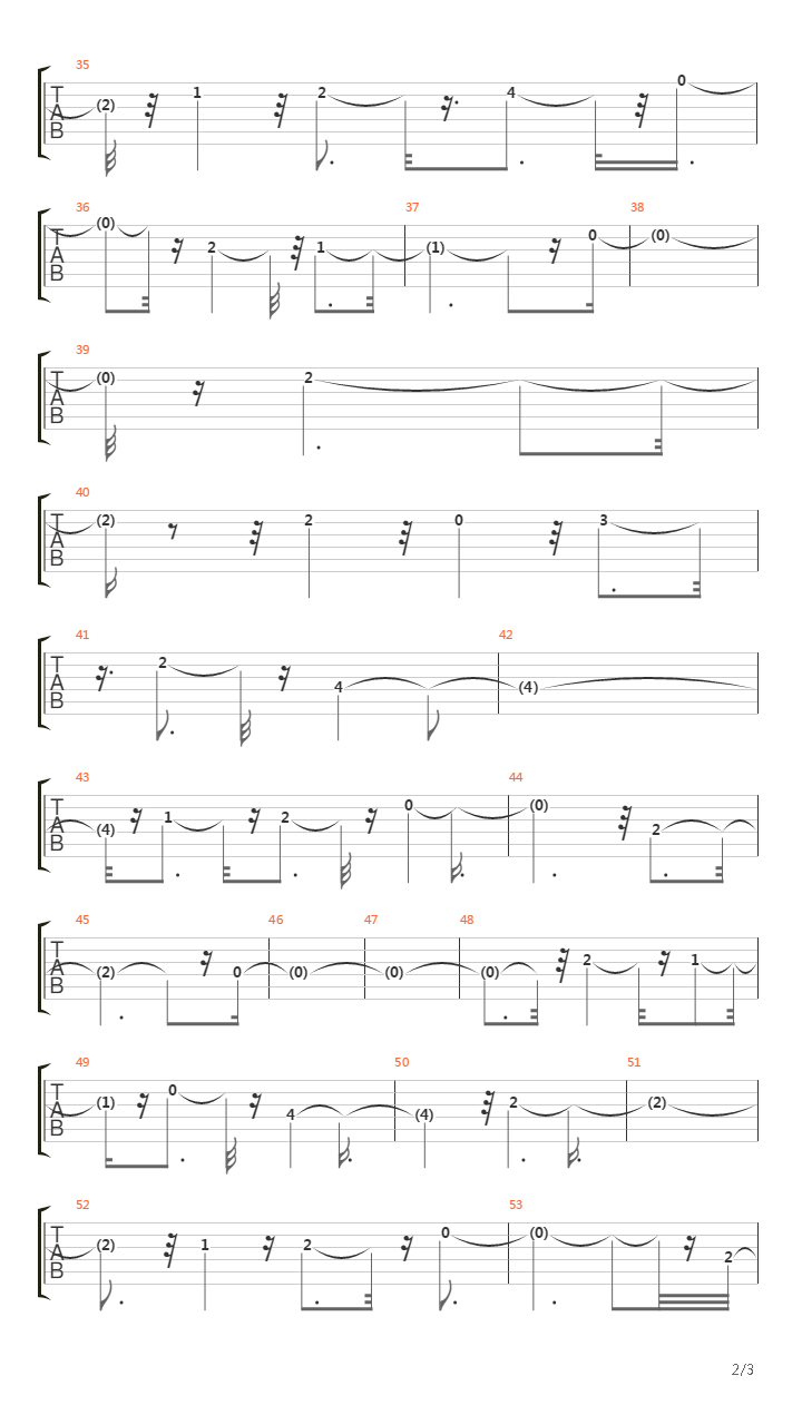 Castlevania(恶魔城) - Pais 3 The Cave吉他谱