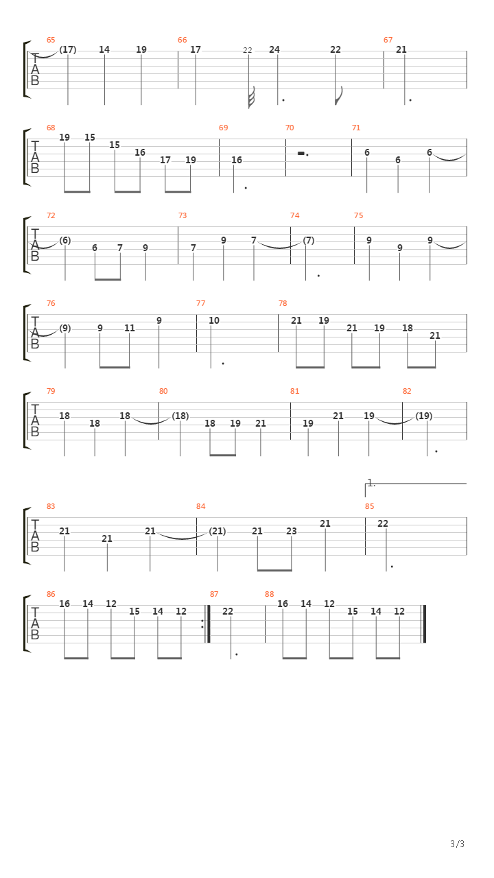 Castlevania(恶魔城) - The Sinking Old Sanctuary吉他谱