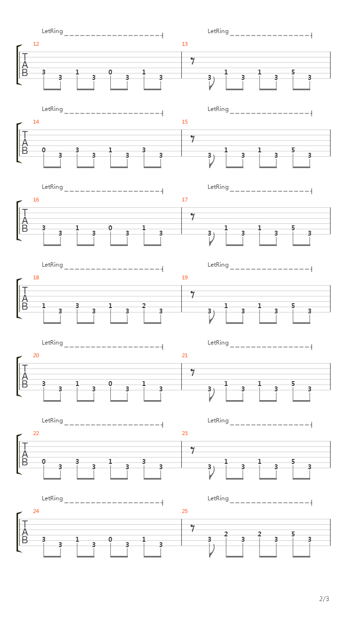 Cave Story(洞窟物语) - Geothermal吉他谱