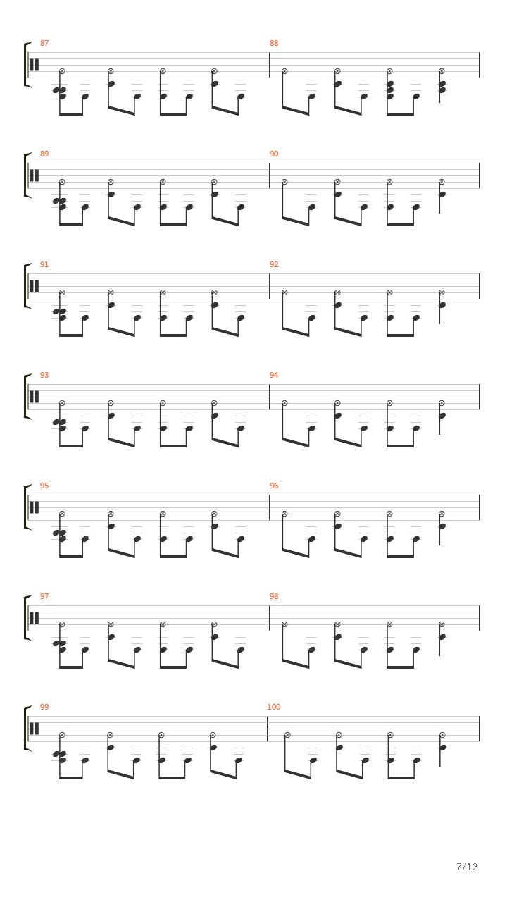 Doom 2(毁灭战士2) - Entryway吉他谱