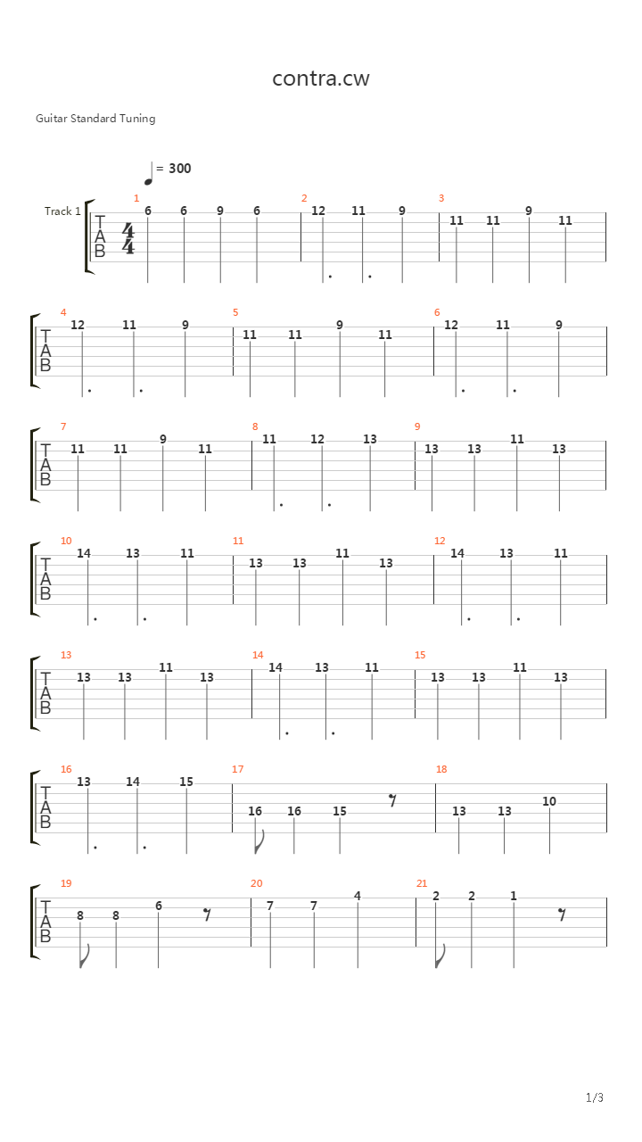 魂斗罗(Contra) - Level 2吉他谱