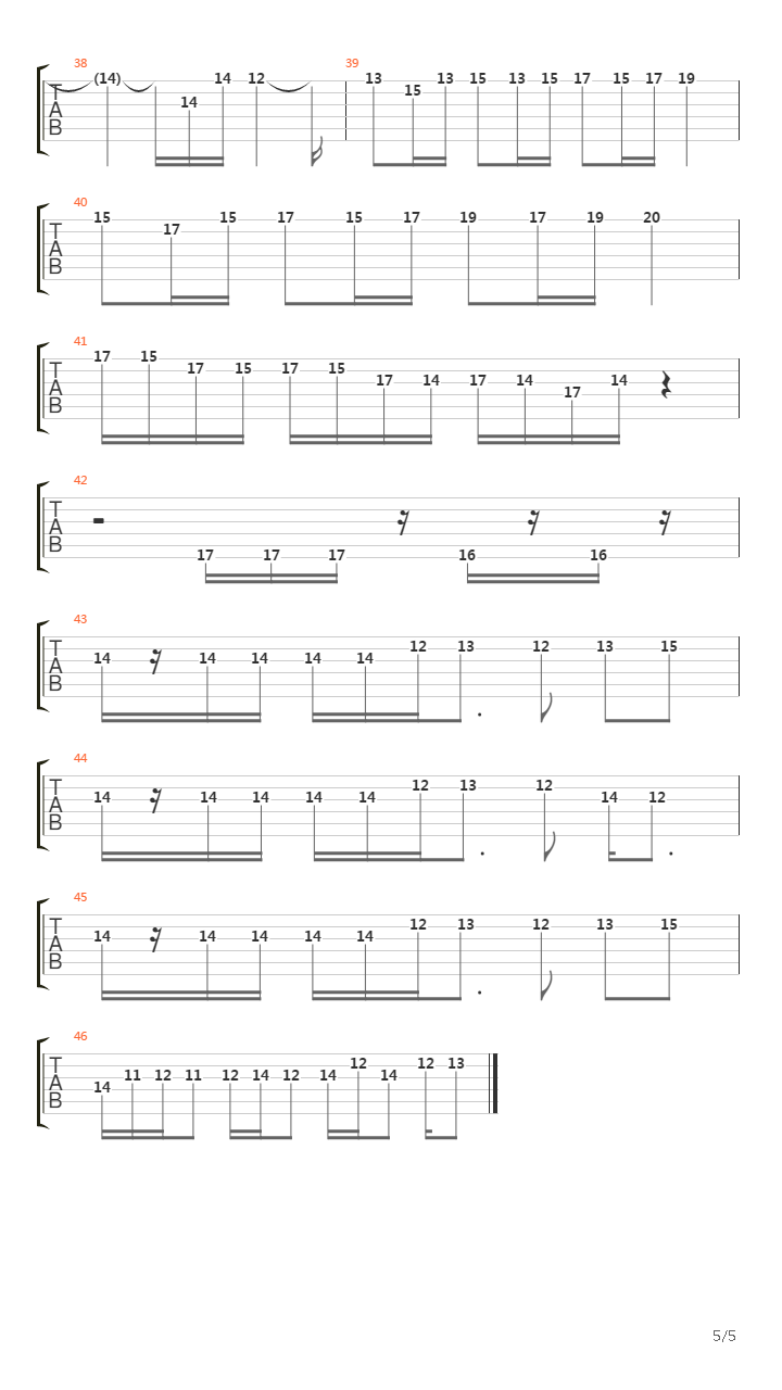 魂斗罗(Contra) - Waterfall吉他谱