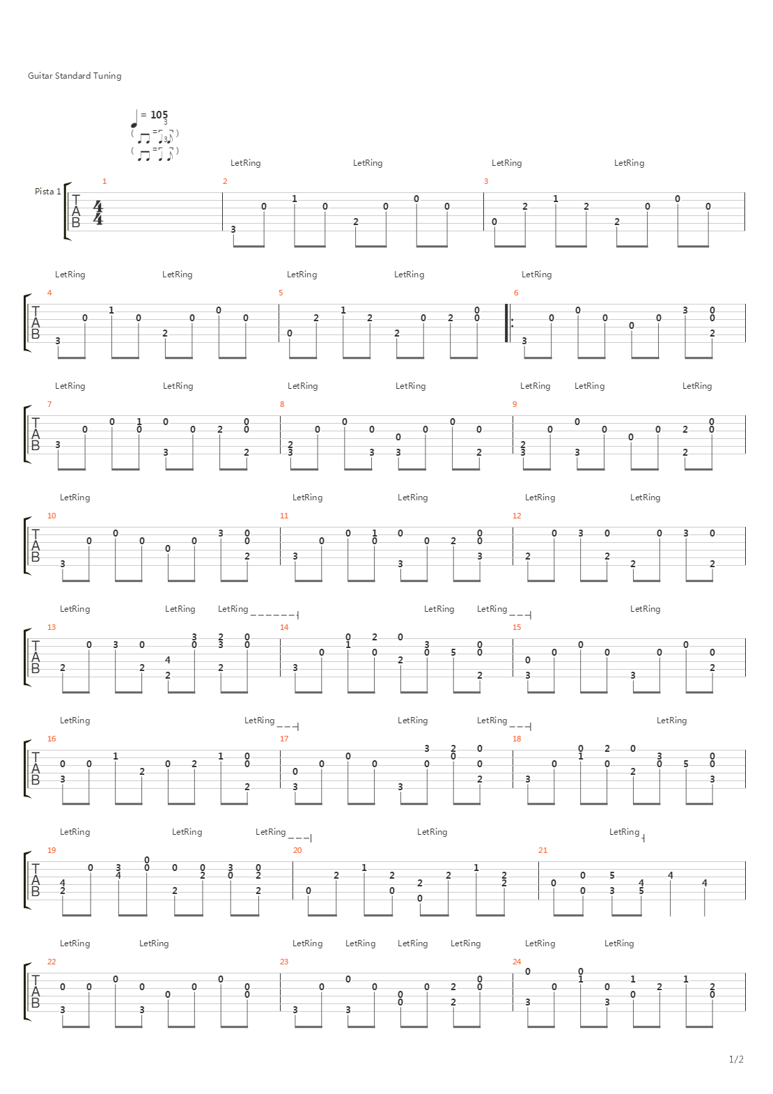 最终幻想7 - Descendant Of The Shinobi吉他谱