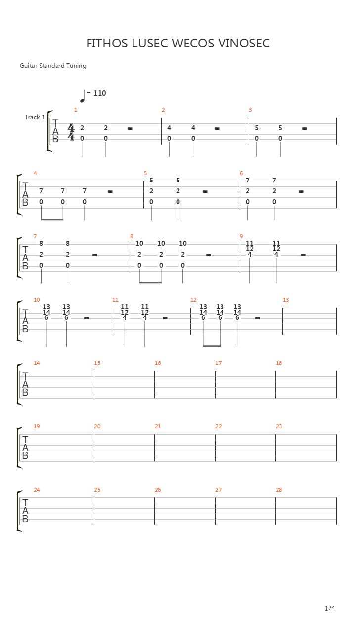 最终幻想8 - Fithos Lusec Wecos Vinosec吉他谱