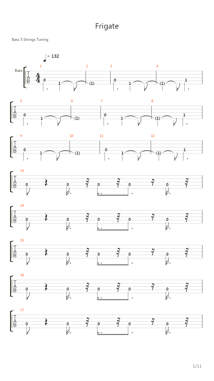 Goldeneye 007(007之黄金眼) - Frigate吉他谱