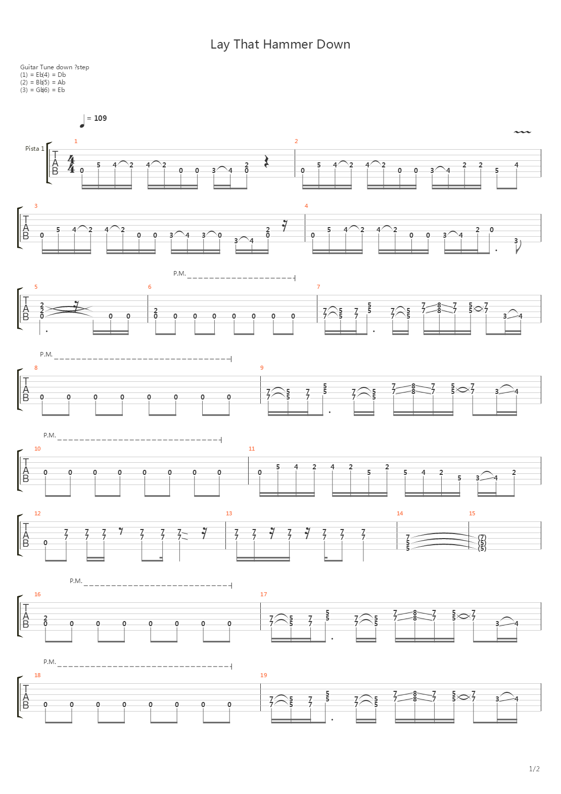 Hard Truck 18 Wheels Of Steel(18轮大卡车) - Lay That Hammer Down吉他谱