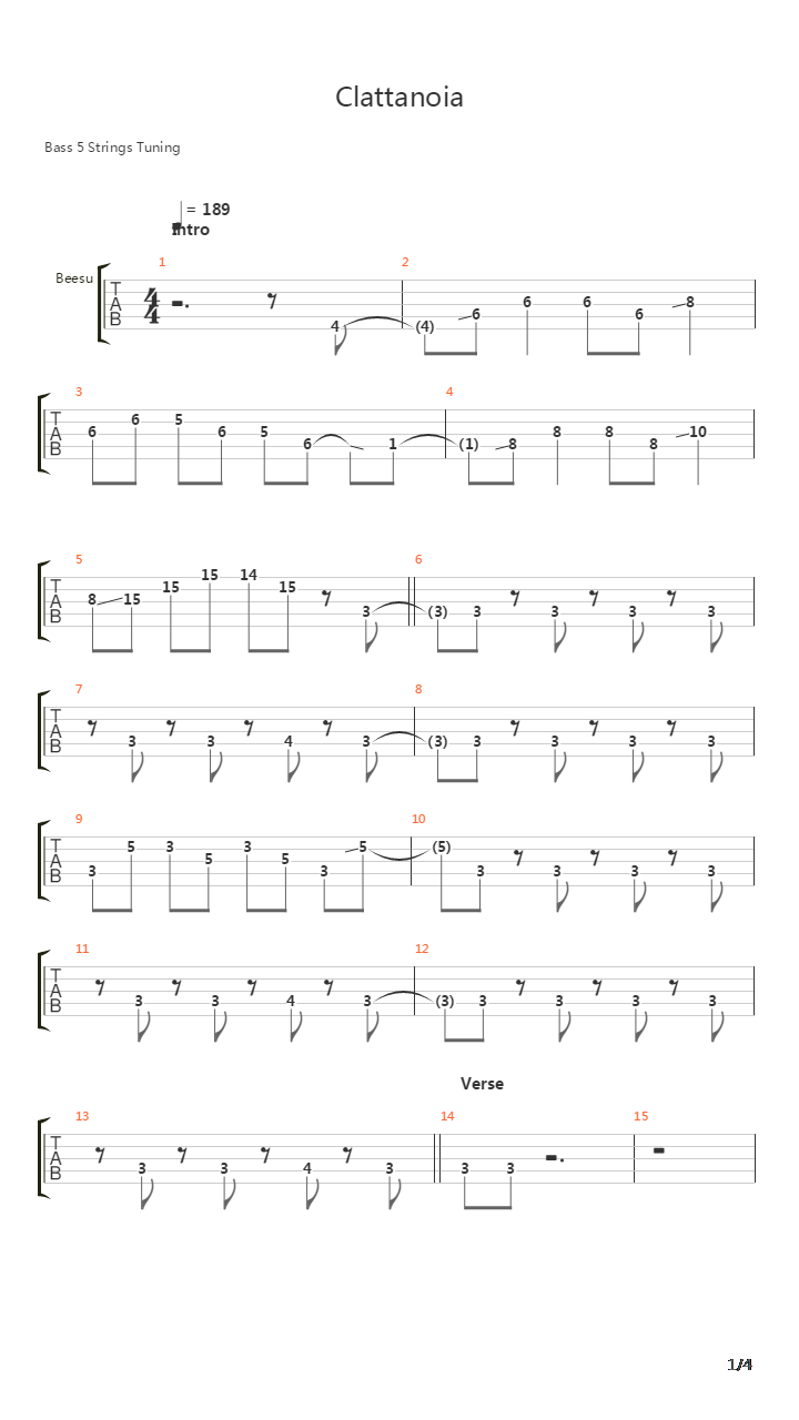 Clattanoia(TV动画《OVERLORD》片头曲)吉他谱