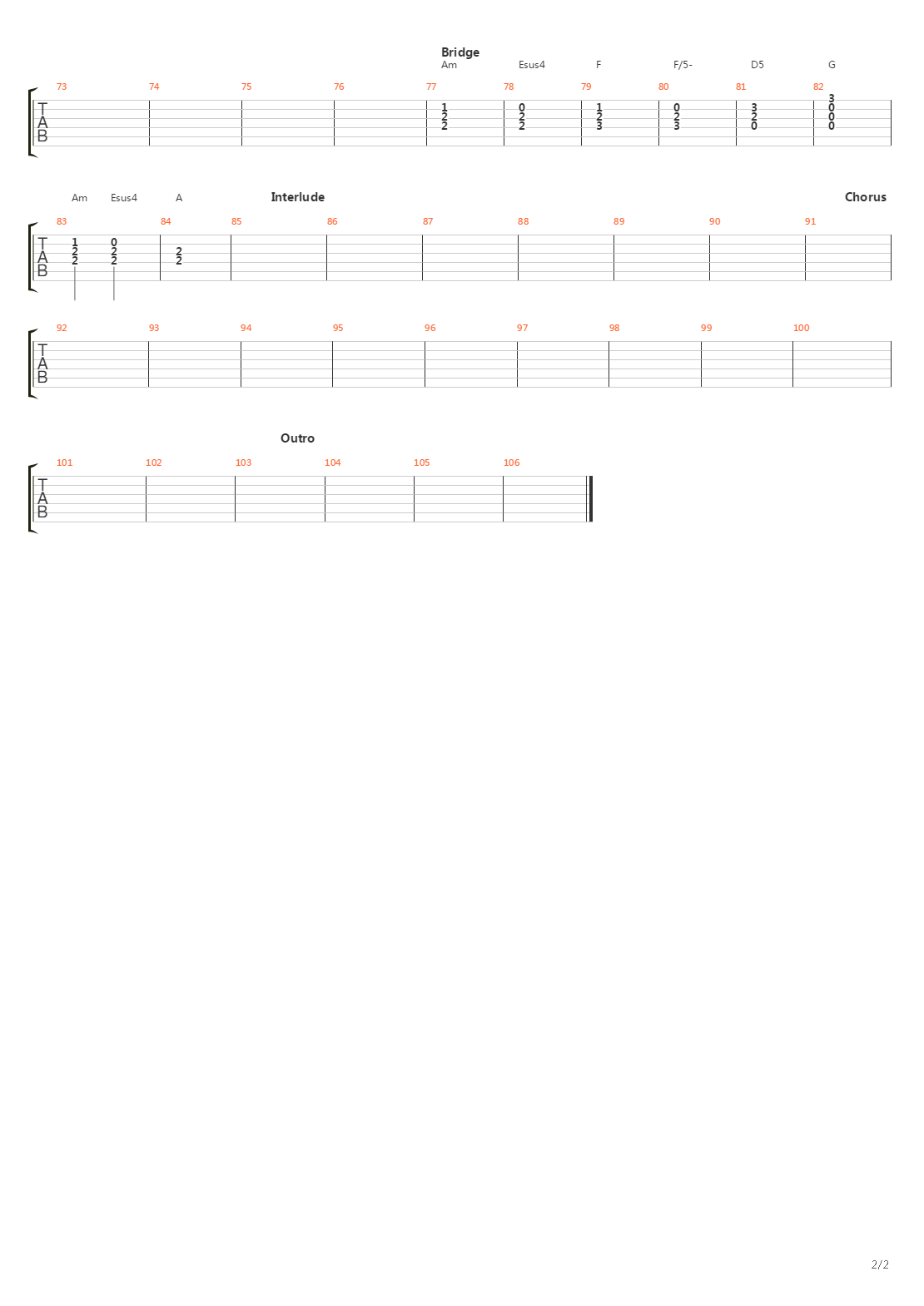 Tied Up吉他谱