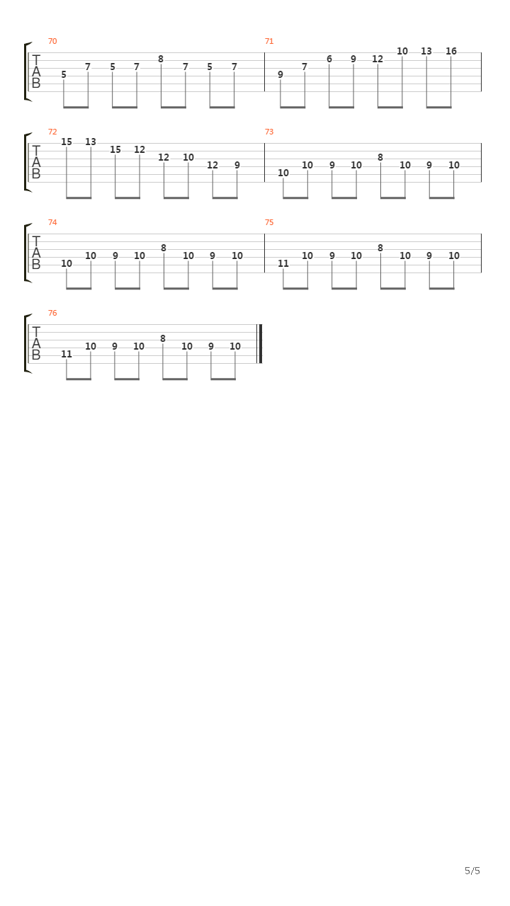 Legend of Zelda(塞尔达传说) - Links Awakening -  Level 6 Face Shrine吉他谱