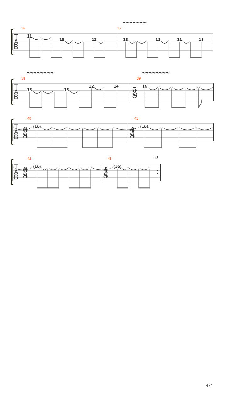 Mega Man 5(洛克人5) - Napalm Man吉他谱