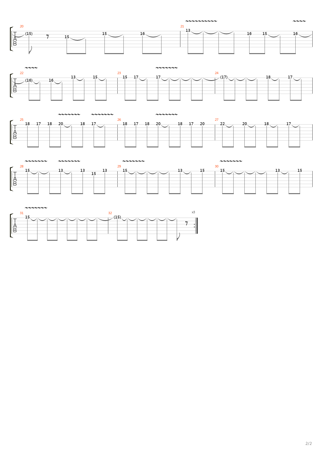 Mega Man 6(洛克人6) - Blizzard Man吉他谱