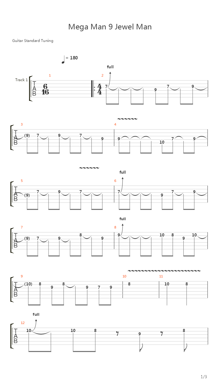 Mega Man 9(洛克人9) - Jewel Man吉他谱