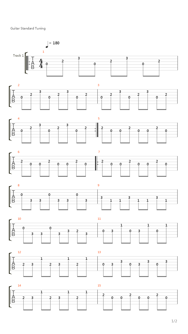 Mega Man X2(洛克人X2) - Stage 1吉他谱