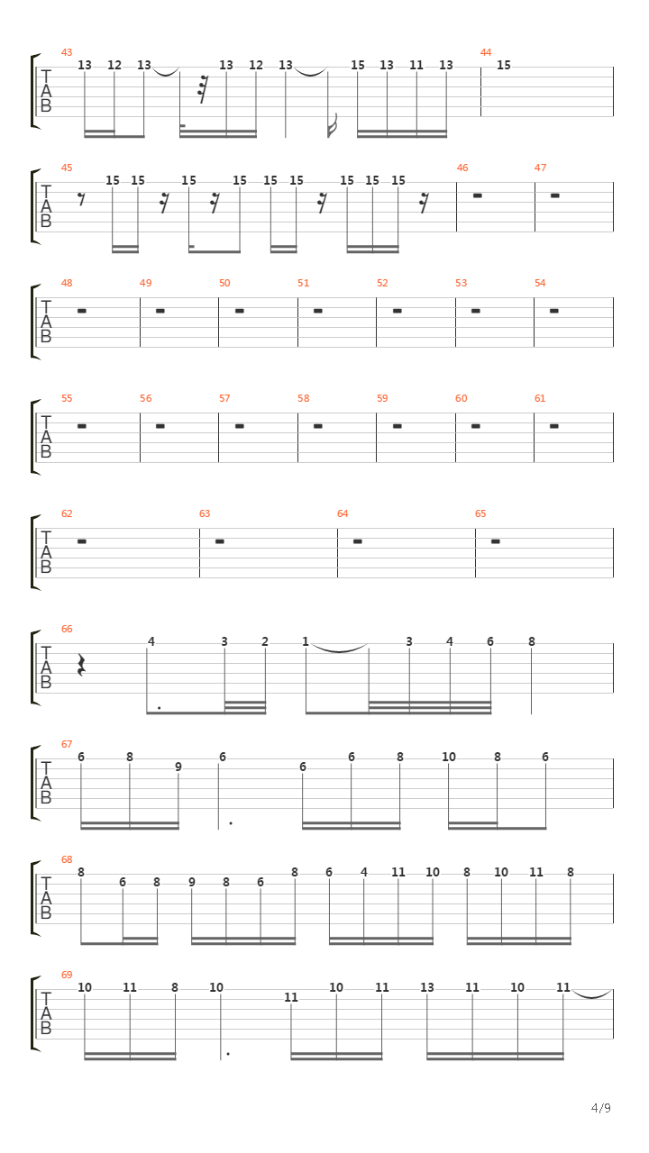 Rise Of The Triad(龙霸三合会) - Run Like吉他谱