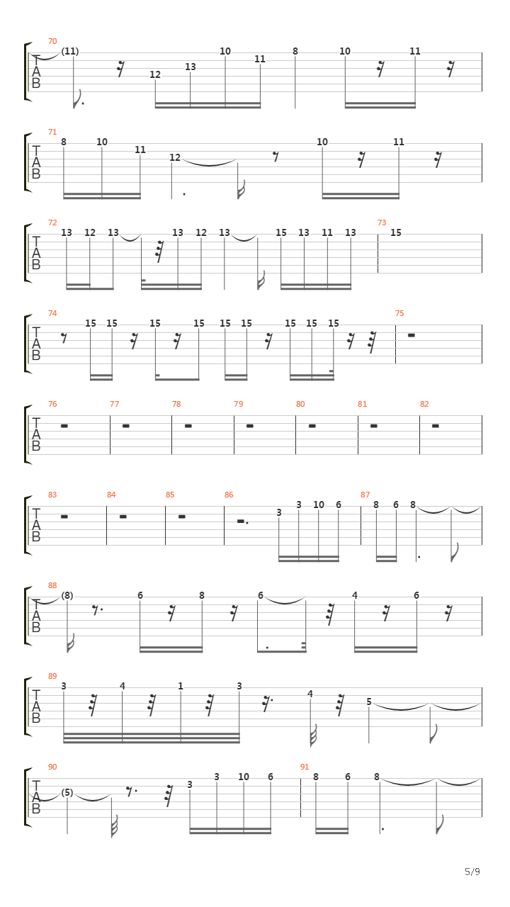 Rise Of The Triad(龙霸三合会) - Run Like吉他谱