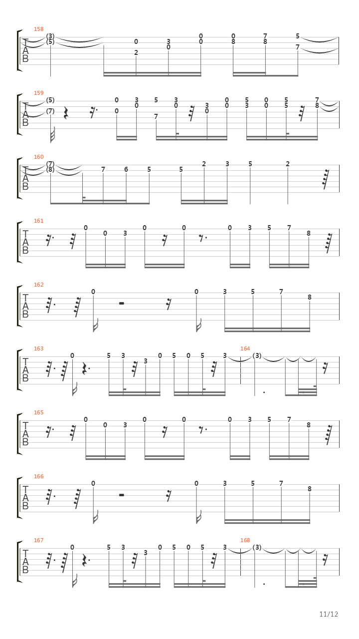 Rise Of The Triad(龙霸三合会) - Stairs吉他谱