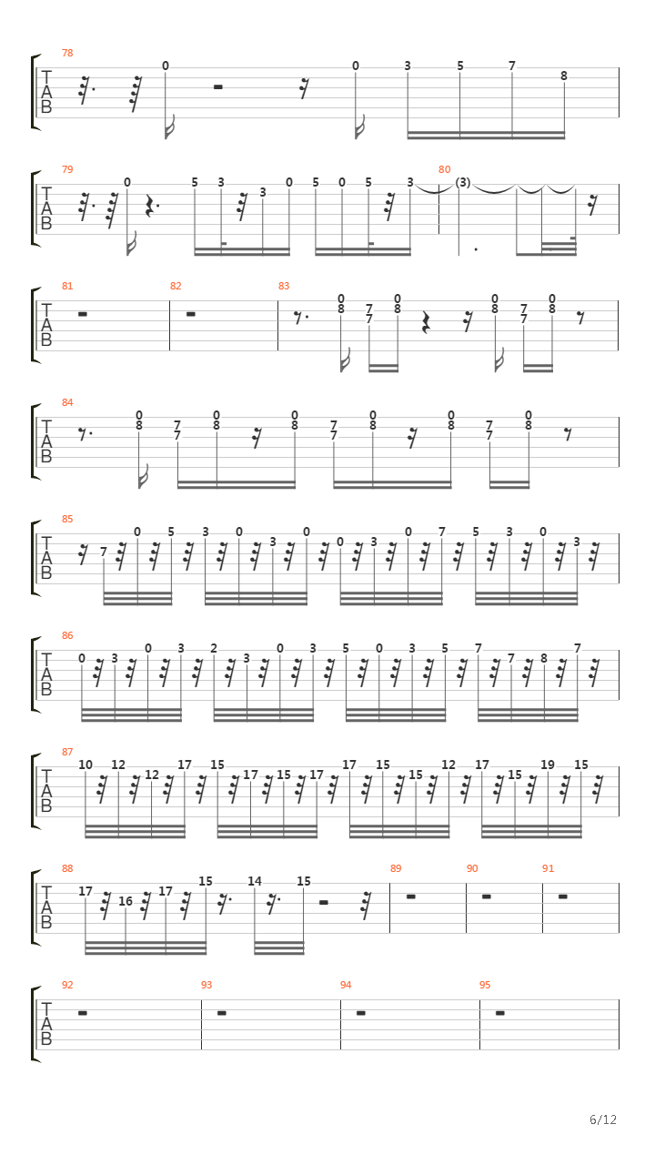 Rise Of The Triad(龙霸三合会) - Stairs吉他谱