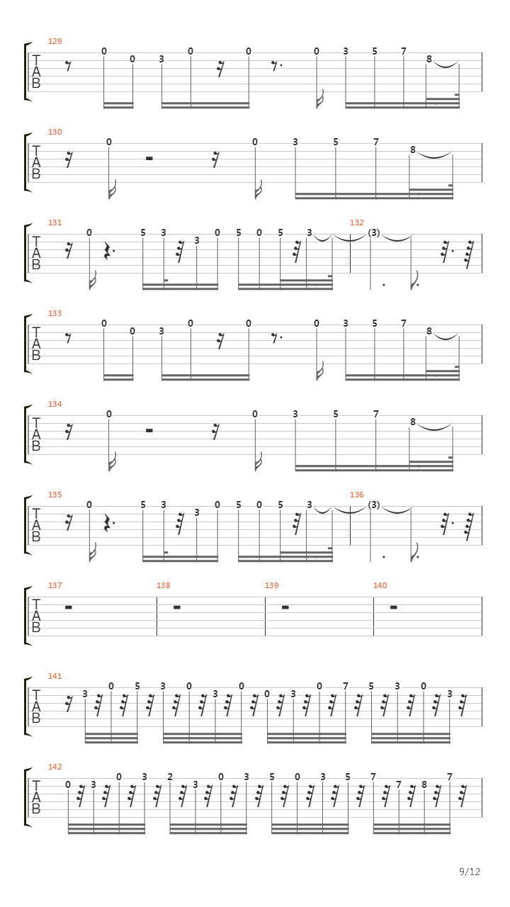 Rise Of The Triad(龙霸三合会) - Stairs吉他谱