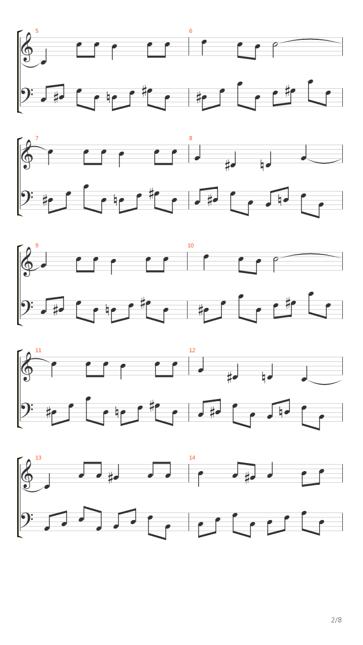 Solomons Key(所罗门之钥) - Main Theme吉他谱