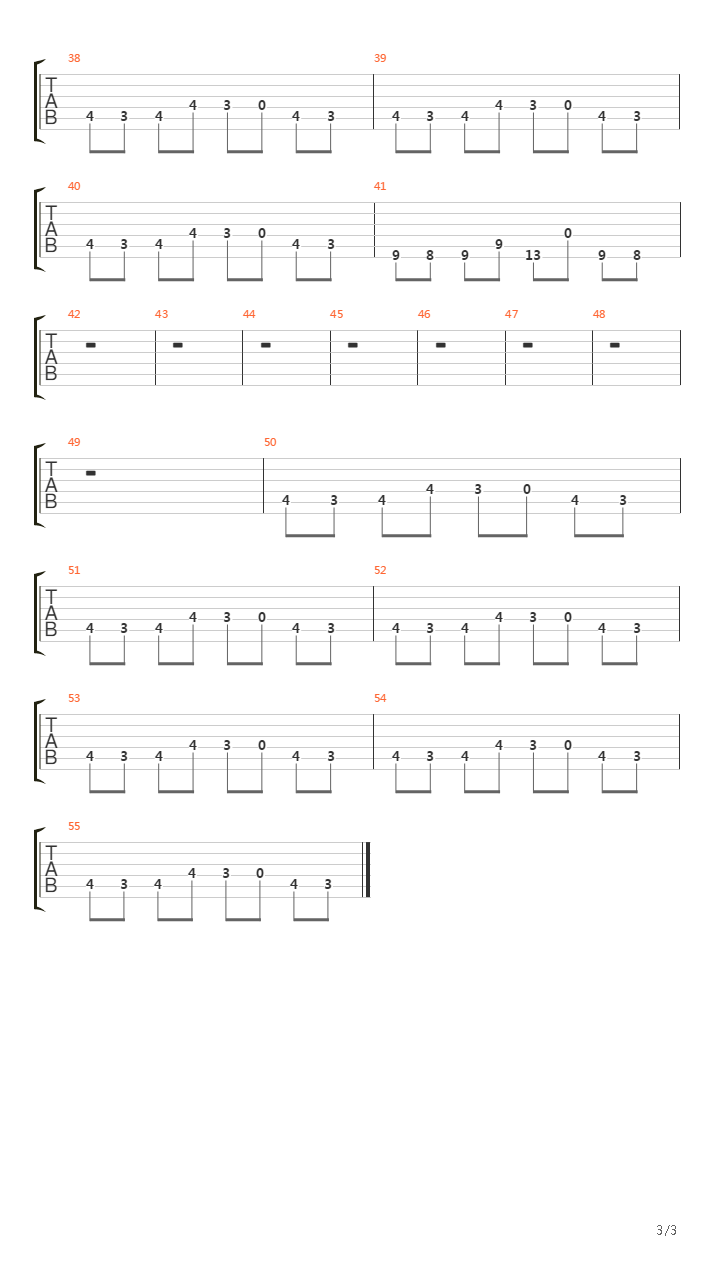 忍者龙剑传2 - Act 3 Stage 1吉他谱