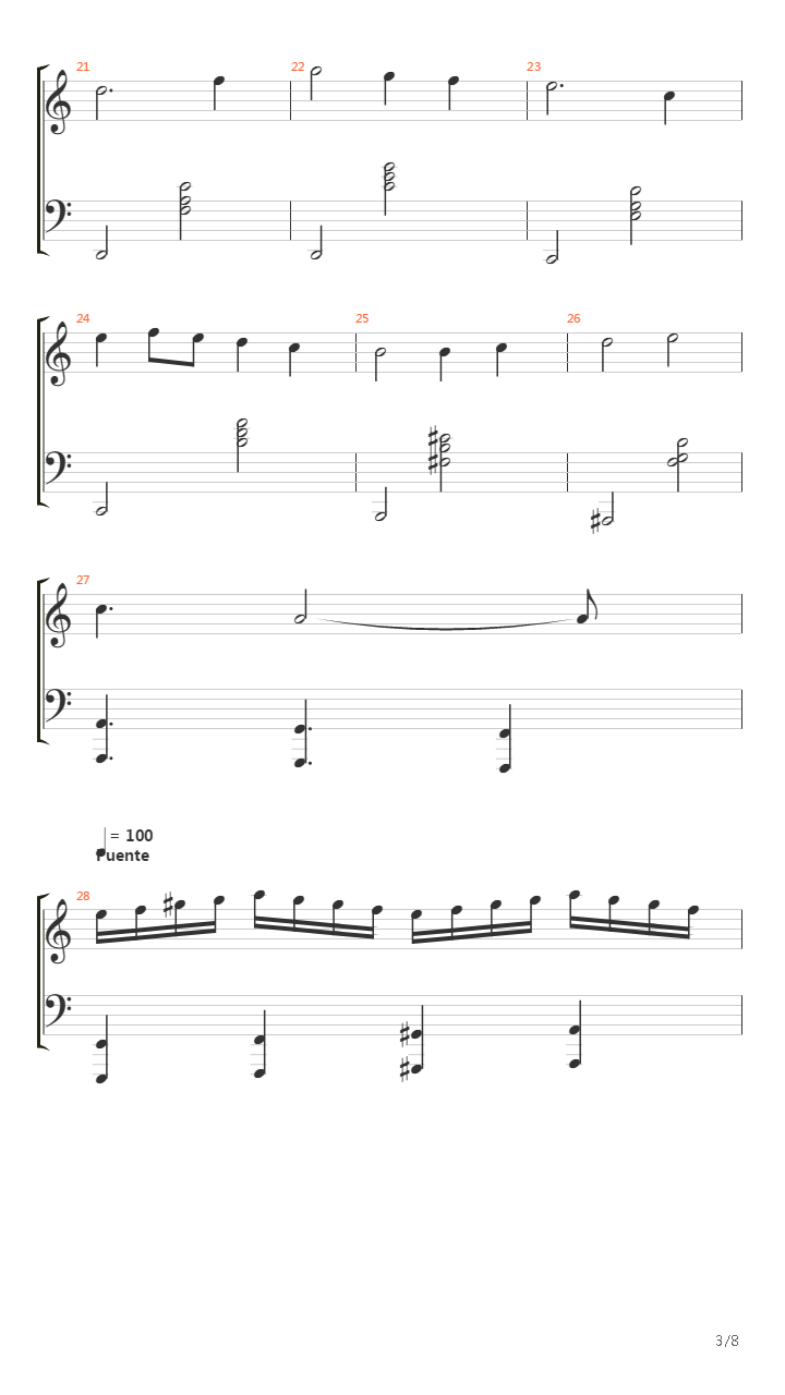 Tetris (俄罗斯方块) - Korobeikini吉他谱