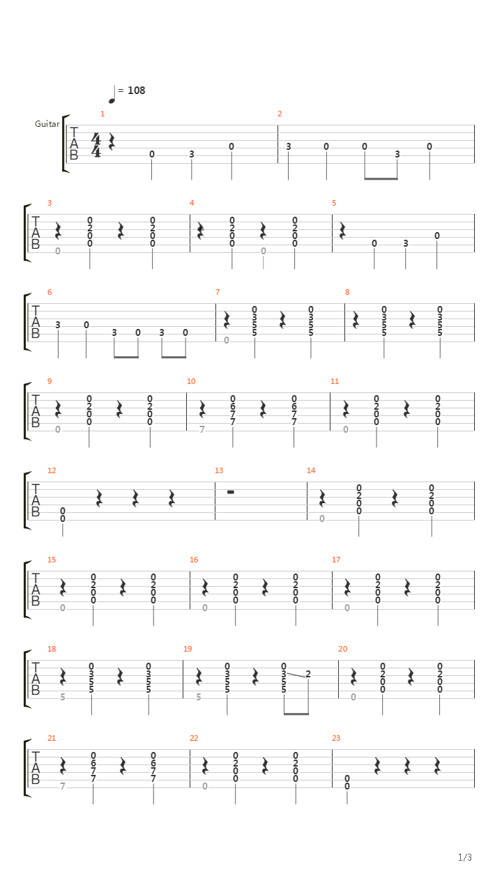 Bastion(堡垒) - Build That Wall Zias Theme吉他谱