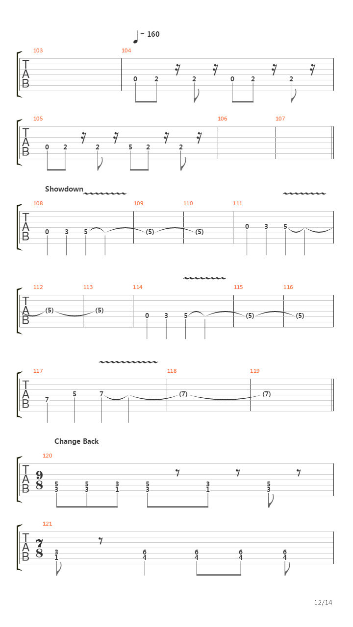 最终幻想7 - Chase Of Highway吉他谱