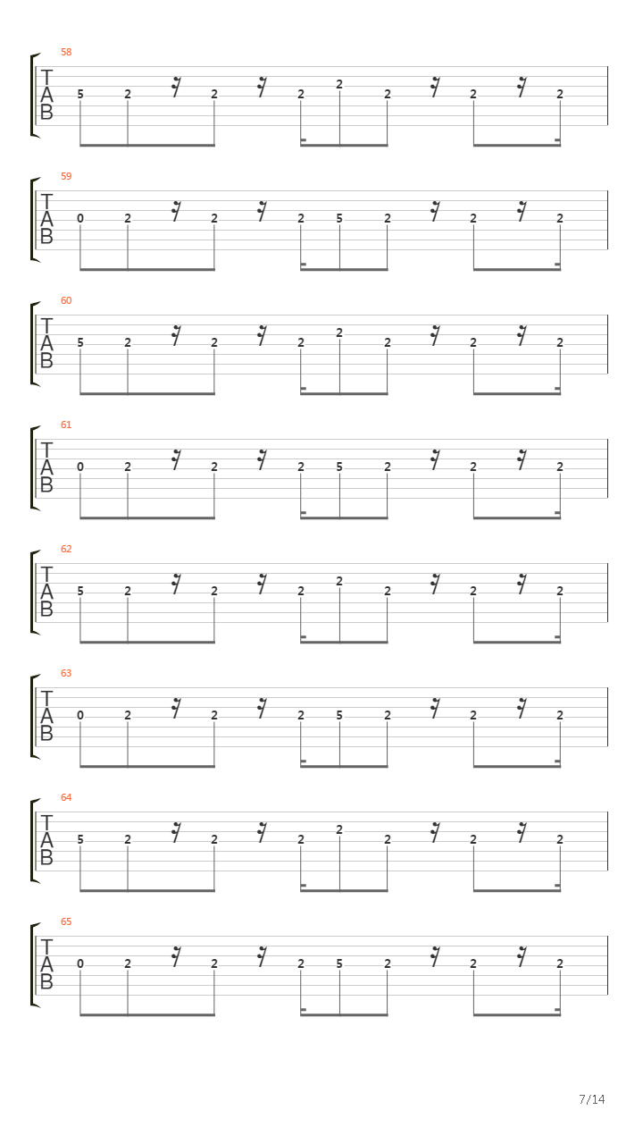 最终幻想7 - Chase Of Highway吉他谱