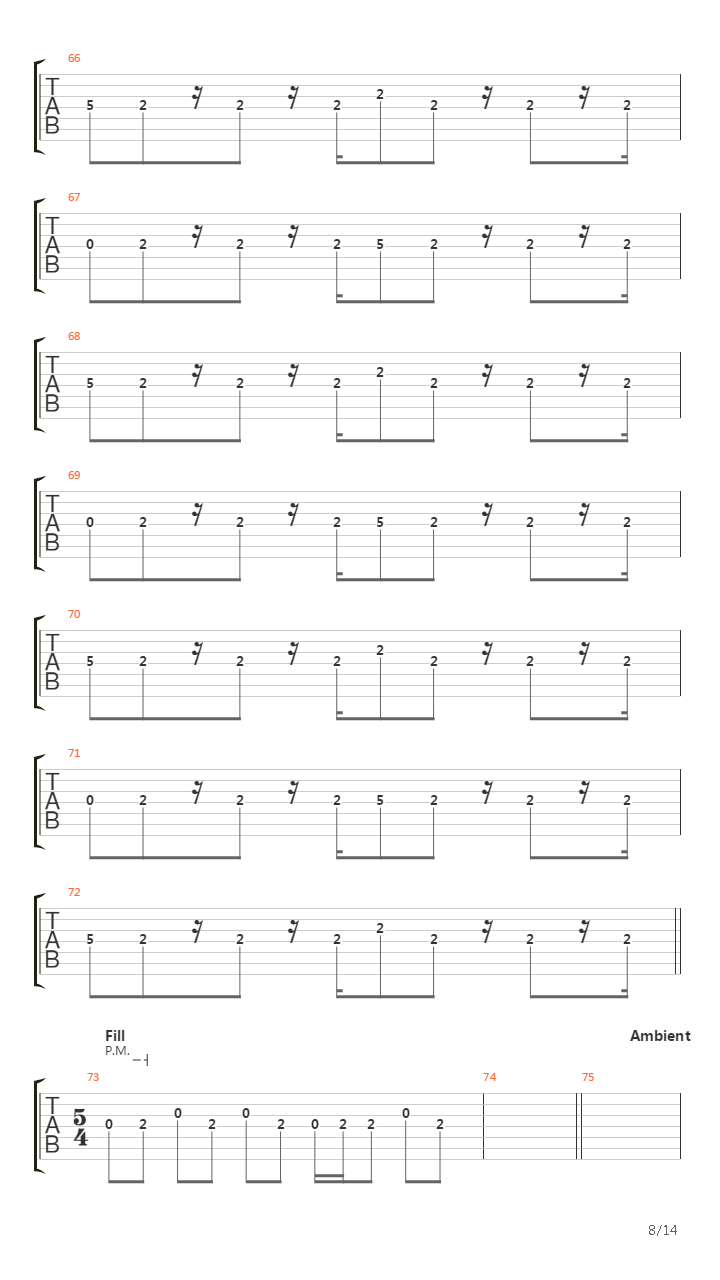 最终幻想7 - Chase Of Highway吉他谱