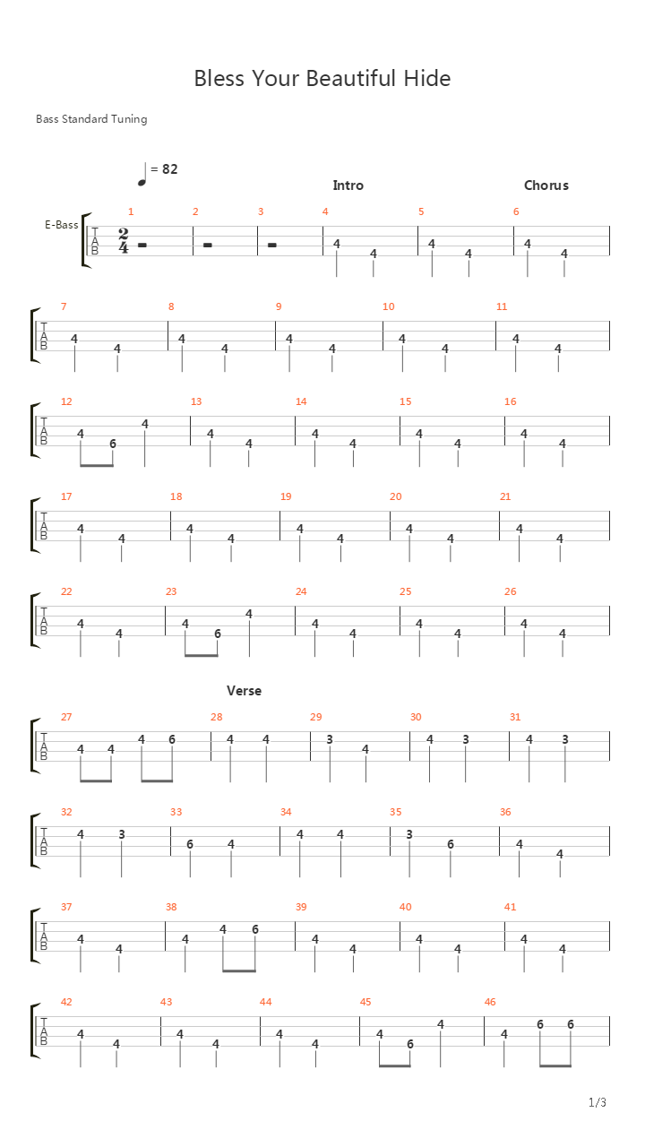 Seven Brides For Seven Brothers(七对佳偶) - Bless Your Beautiful Hide吉他谱