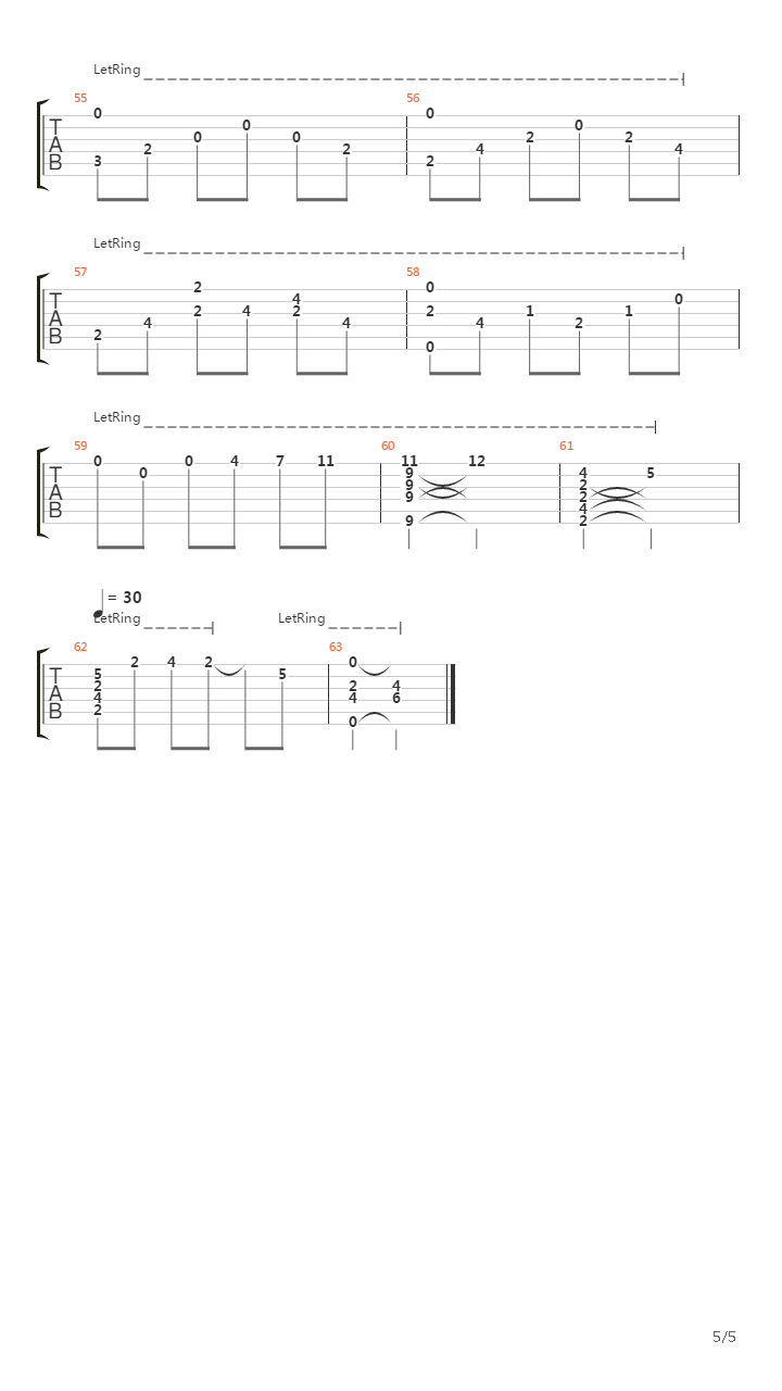 The Deer Hunter - Theme吉他谱