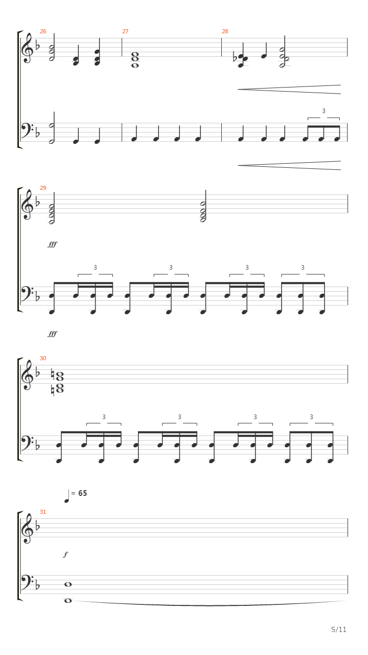 加勒比海盗(Pirates Of The Caribbean) - One Day吉他谱