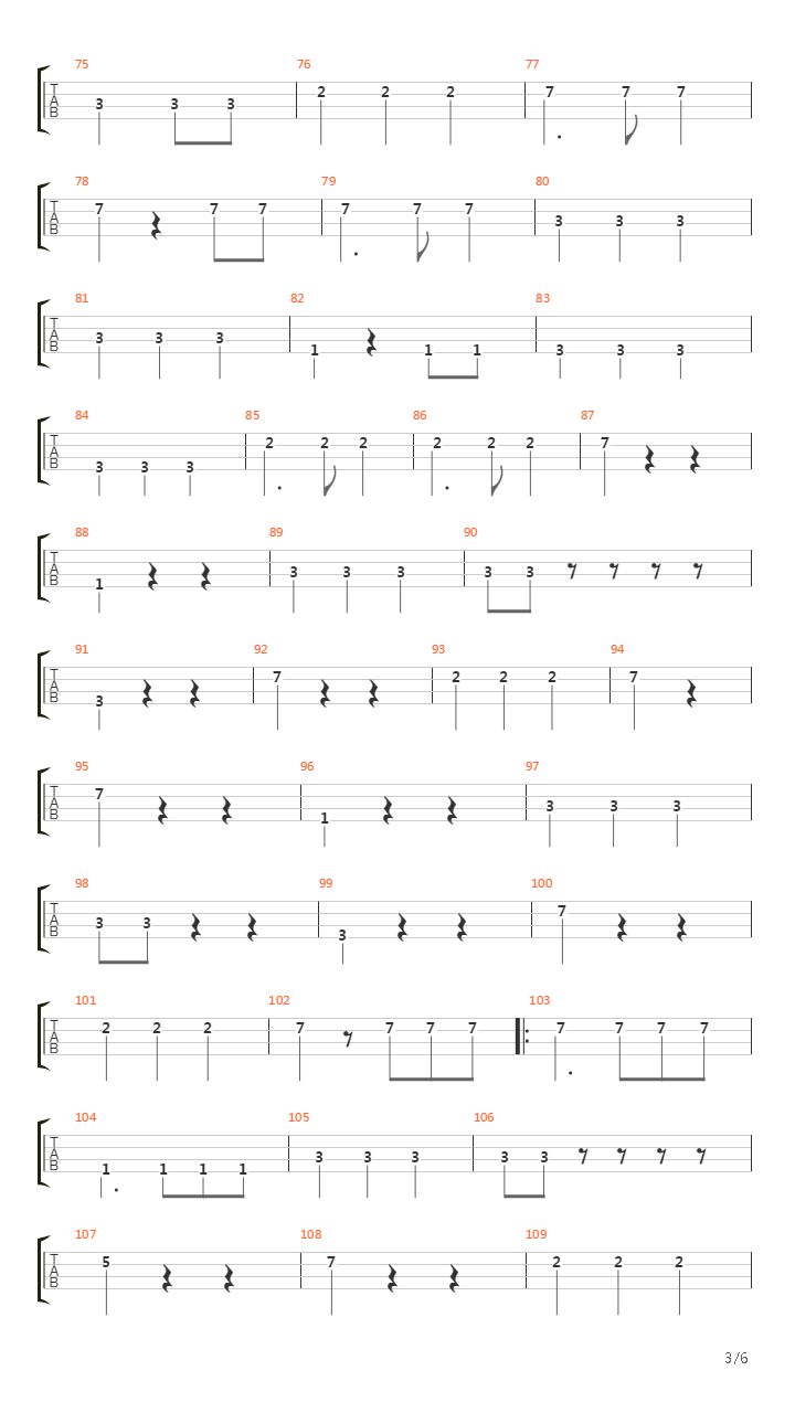 加勒比海盗(Pirates Of The Caribbean) - Theme吉他谱