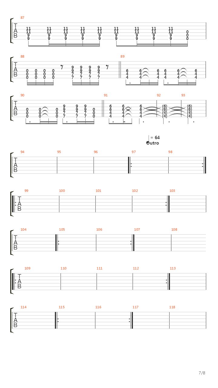 Through The Iris吉他谱