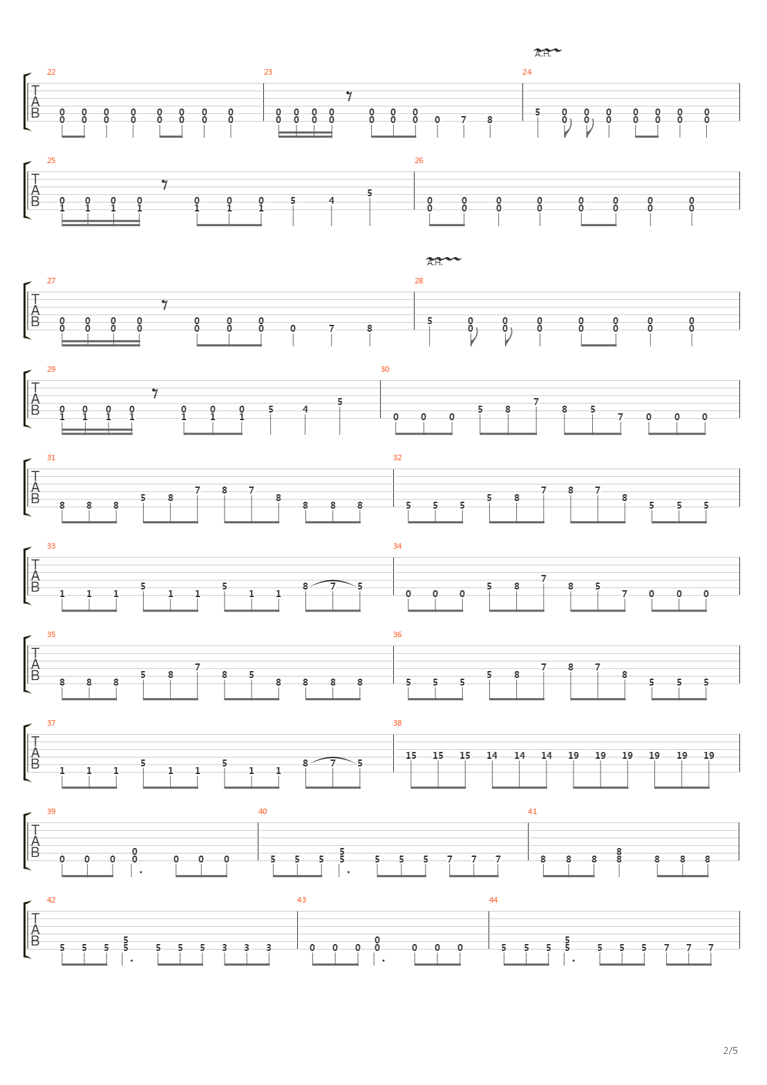 1984吉他谱