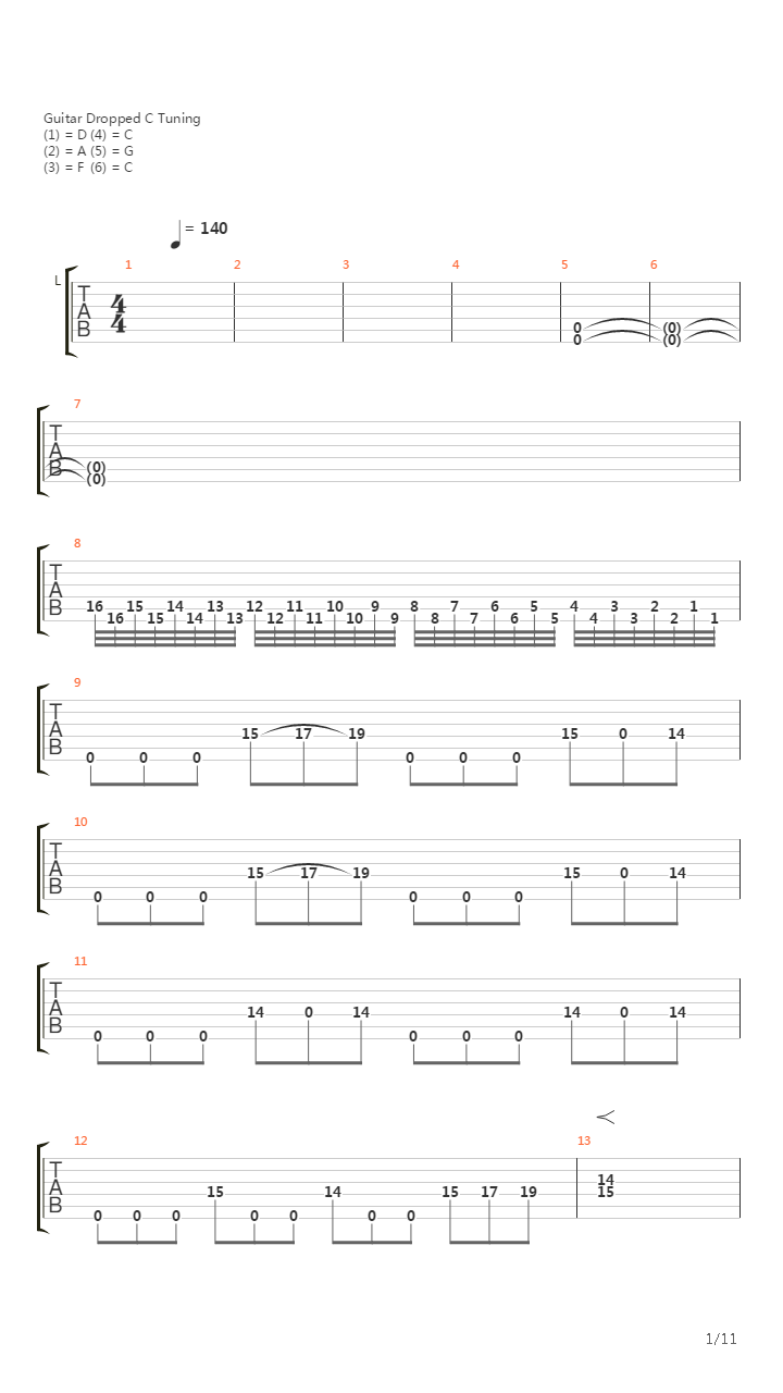 1984吉他谱