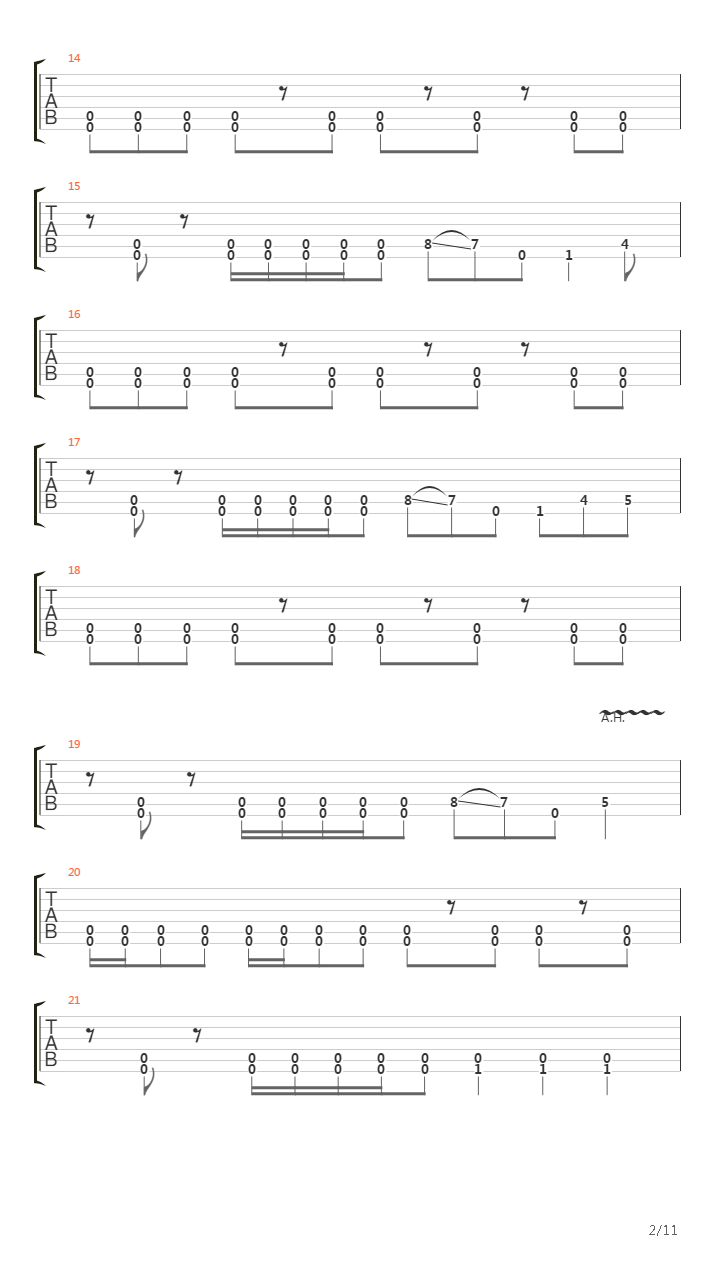 1984吉他谱